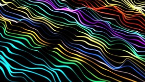 Abstract Colored Waves Free Stock HD Video Download