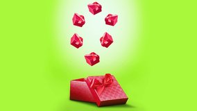 Presents falling in to a bigger gift box. Merry Christmas, Happy New Year, Valentines day, Birthday concept - Powered by Shutterstock - Get 15% off with code: PIKWIZARD15