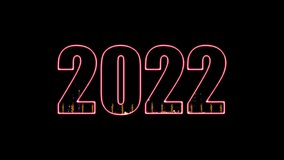 2022 Happy New Year. 2022 celebration concept with fireworks. Happy New Year celebration fireworks on starry sky HD video. Confetti. Christmas celebrations background. - Powered by Shutterstock - Get 15% off with code: PIKWIZARD15