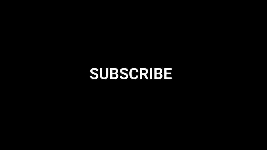 Glitch subscribe icon on black background. creative 4k footage for your video project. | Shutterstock HD Video #1084165249