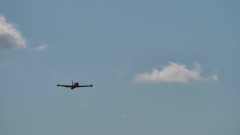Rivolto del Friuli Italy SEPTEMBER, 17, 2021 Aermacchi MB-326 by Volafenice in flight at high speed during an airshow
