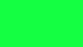 4K. Covid virus Animation slowly falling on a green screen. 
