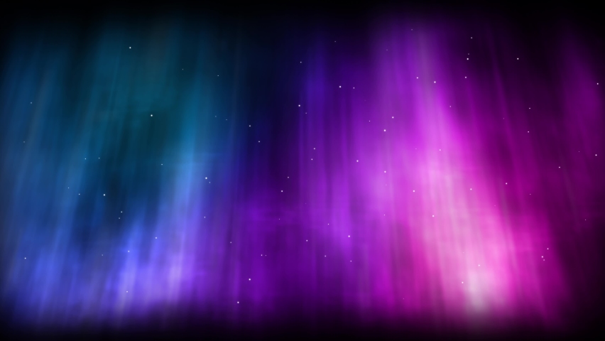 Abstract colorful aurora. Energetic Northern lights. Sky with twinkling stars. Cosmos motion background. Loop. 25 fps | Shutterstock HD Video #1084191550