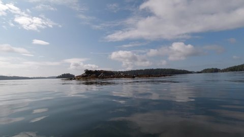 Kayaking on the Ocean Broken Group Islands Vancouver Island