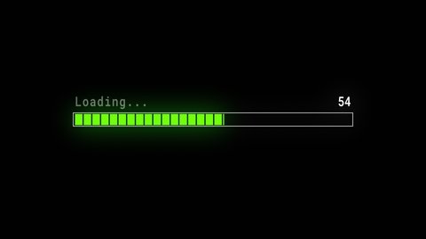 Green Loading Progress Bar Downloading Barloading Stock Footage Video ...