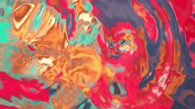Liquid Surface. Colorful water splashing and waving in super slow motion at 1000 fps.
