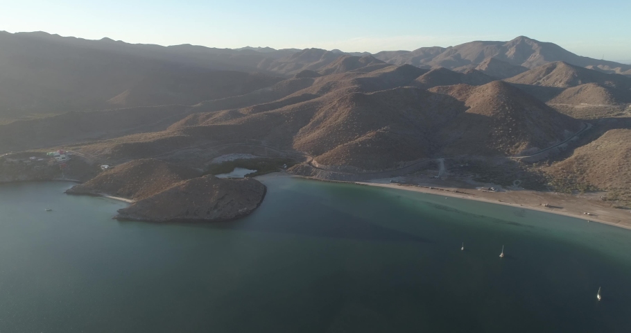 Beautiful rolling hills desert landscape of Baja Mexico
