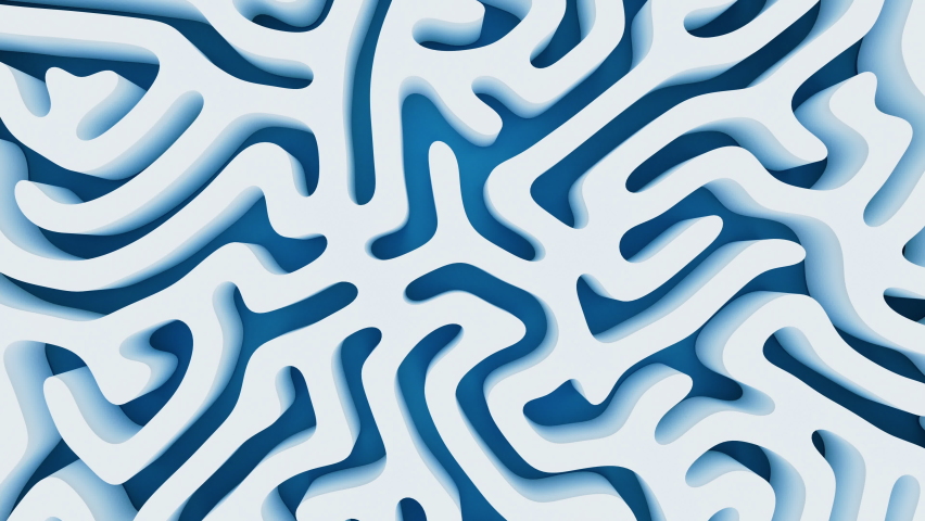Abstract lines and curve lines, 3d rendering.