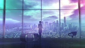 Business lady and holographic data projection, 3D render. - Powered by Shutterstock - Get 15% off with code: PIKWIZARD15