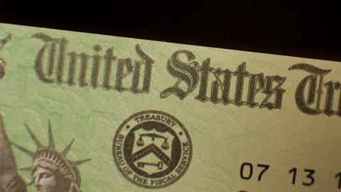Government Check, US Treasury pan