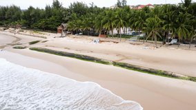Beach barriers to prevent rising sea levels due to climate change in Vietnam - Powered by Shutterstock - Get 15% off with code: PIKWIZARD15