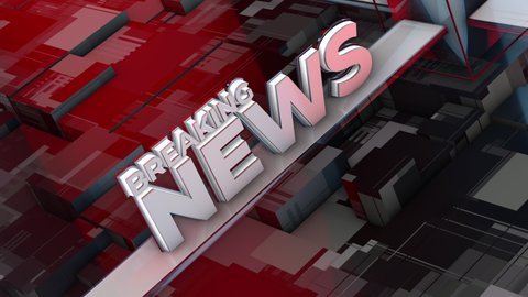 Breaking News intro - 3D rendering background is perfect for any type of news or information presentation