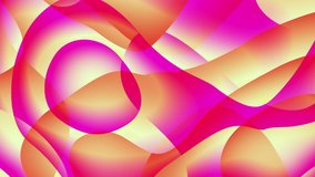 Cheerful colorful liquid animation. Fluid gradients video. Moving random wavy texture. Psychedelic animated abstract curved shapes. Trendy color dynamic. Vivid futuristic design. 4k looping footage