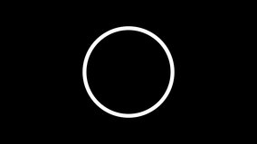 looped circle animation 10 second timer border outline draw