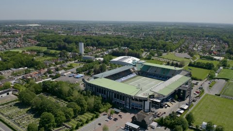 Bruges, Belgium - June 2021: Jan Breydel Stadium, home arena for two football teams: Club Brugge and Cercle Brugge