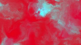 4k video of vividly Colorad psychedelic colorchanging stormy clouds in a nebula in space, slowly moving, forming and dissolving