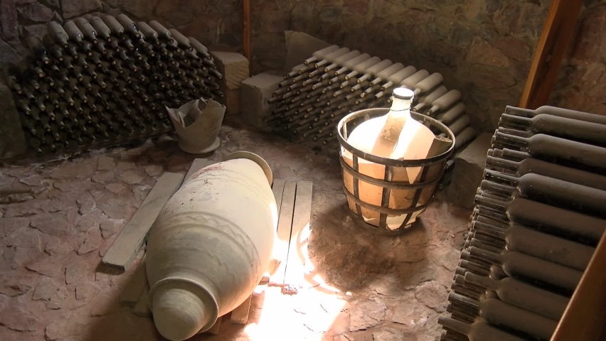 working process at wine factory