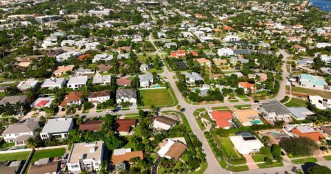 Boca Raton residential neighborhoods aerial drone footage