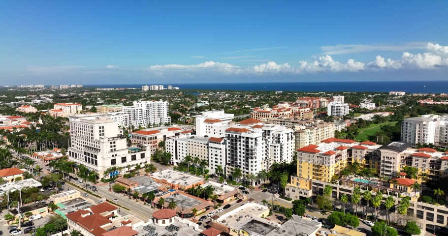 Upscale condominiums city of Boca Raton FL Royalty-Free Stock Footage #1084383001