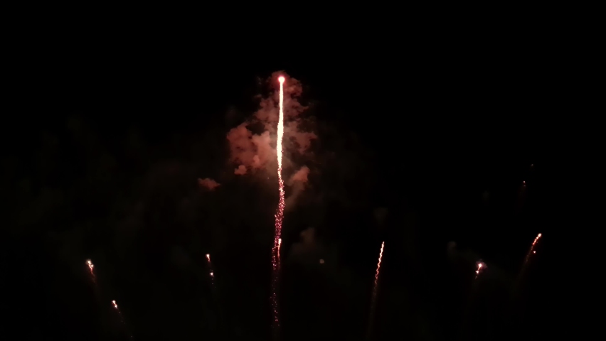 Seamless looping real Fireworks display celebration, Colorful New Year Firework 4K | Shutterstock HD Video #1084388056