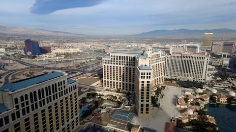 Timelapse of skyline at Las Vegas Nevada December 2021