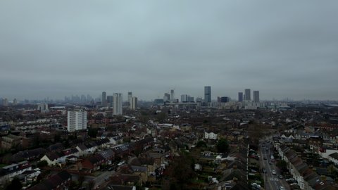 East London Drone Footage - Straford 4K