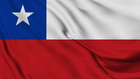 Flag of Chile. High quality 4K resolution	