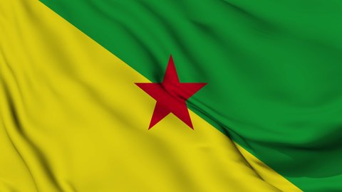 Flag of French Guiana. High quality 4K resolution