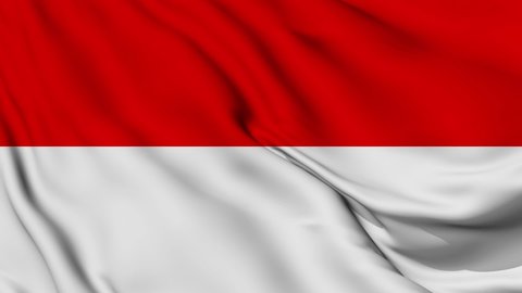 Flag of Indonesia. High quality 4K resolution	