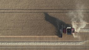 Video of Combine Harvester Aerial