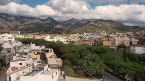 Marbella,Spain,Costa del sol. Aerial 4K video from drone to the city of Marbella.(Series)