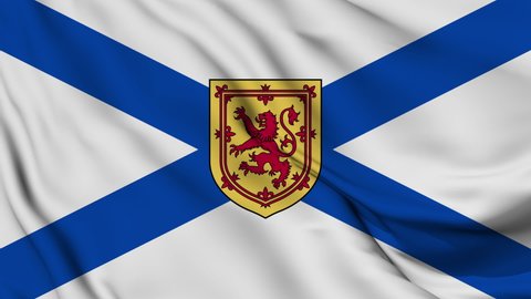 Flag of Nova Scotia. High quality 4K resolution	