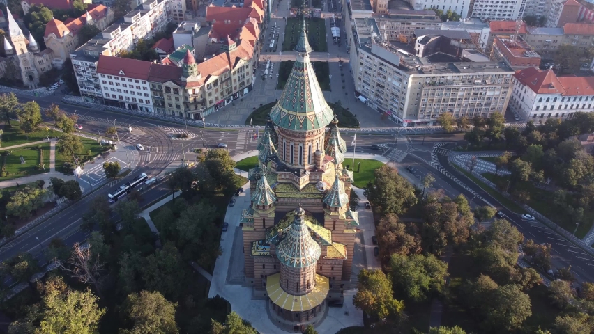 The Timisoara cathedral during the day in Romania