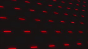 Animated minus sign background pattern. Red minus on a dark backdrop moving to the left. Seamless looping animation video asset.