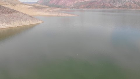 beautiful lake in the desert