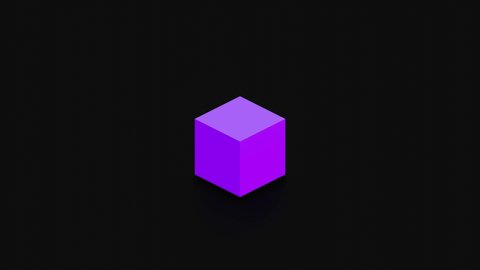 Cube Abstract 3d Render Geometric Background Stock Footage Video (100%