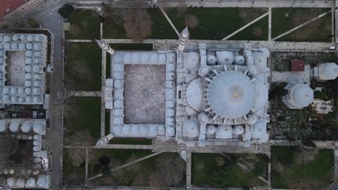 Suleymaniye Mosque Drone Video Fatih Istanbul Turkey