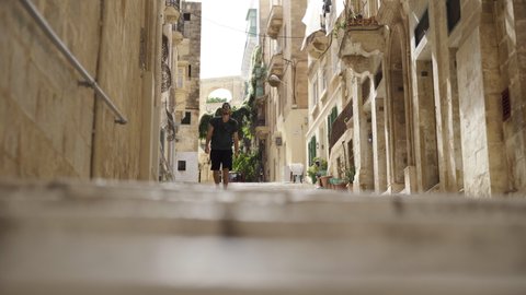 Exploring the streets of La Valetta Malta solo travel