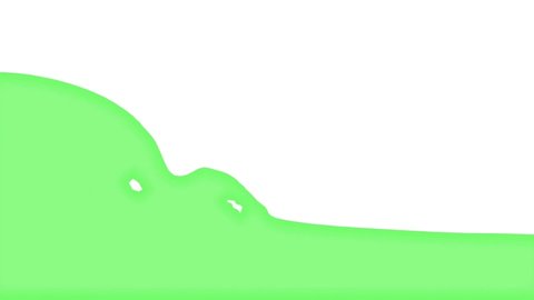 Watercolor Pastel Green Paint Splatter Animation Stock Footage Video