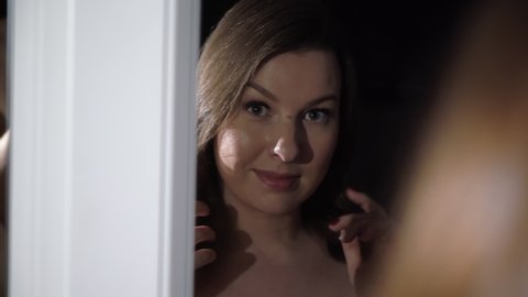 Perfect girl nude standing Stock Video Footage - 4K and HD Video Clips