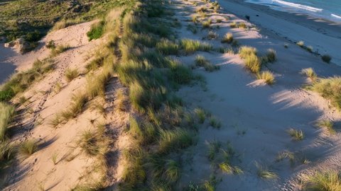 Beach and dunes of La Salvé in Laredo in the autonomous community of Cantabria, Spain, Europe