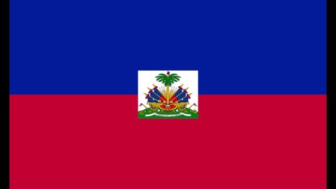 Flag Republic of Haiti in video