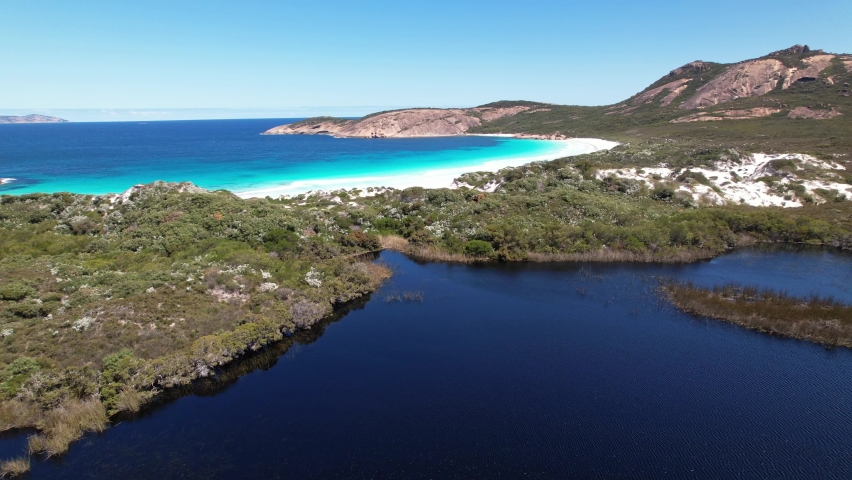 Coastal aerial  footage Western Australia