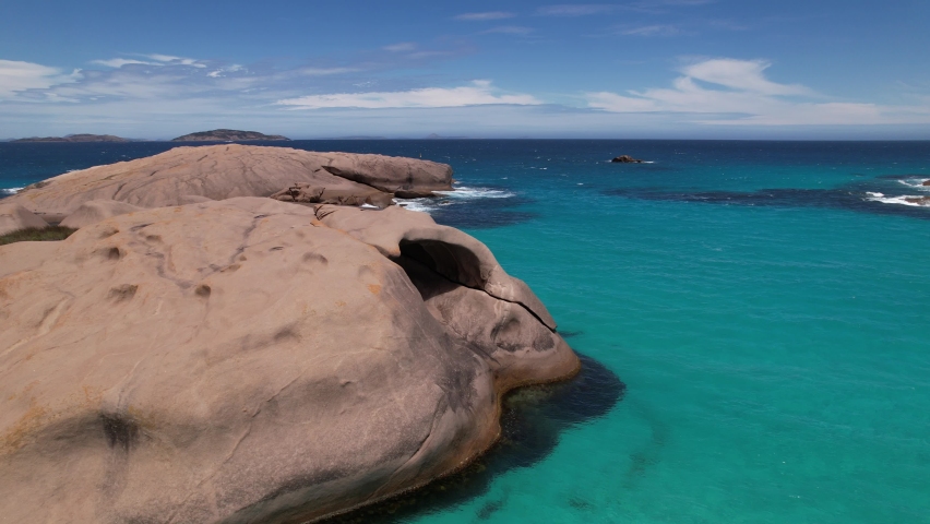 Coastal aerial  footage Western Australia