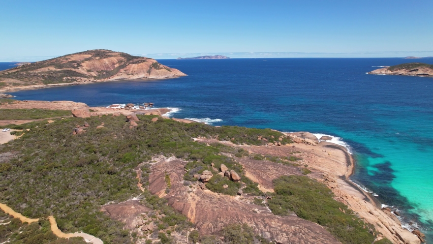 Coastal aerial  footage Western Australia