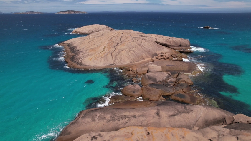 Coastal aerial  footage Western Australia
