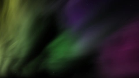 Northern lights. Cosmos background. Isolated twinkling stars. Colorful abstract aurora. Overlay. Night sky. 59,94 fps
