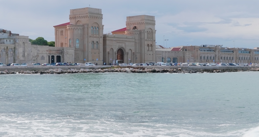 Monumental entrance of the Fiera del Levante in Bari, Apulia - Italy