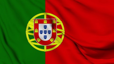 Flag of Portugal. High quality 4K resolution	