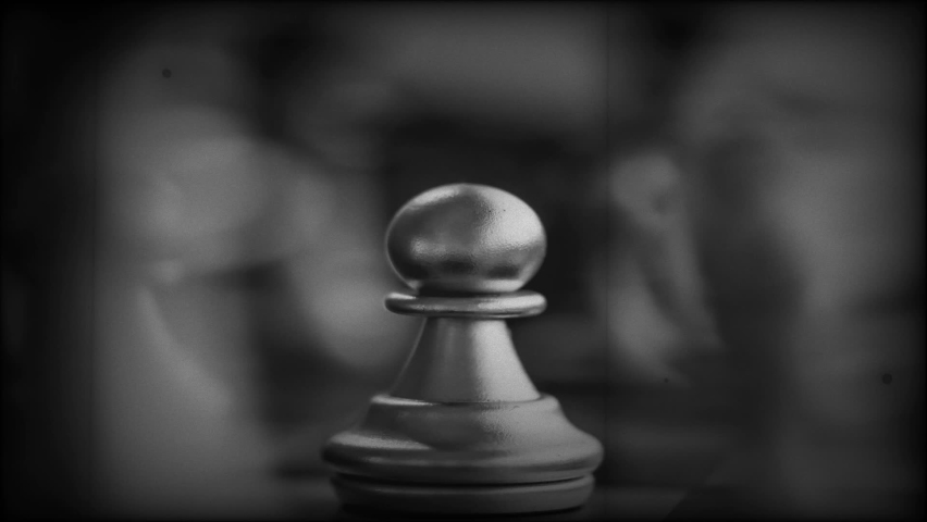 Chess board game. Strategy ideas concept business futuristic graphic icon. Retro video overlay.